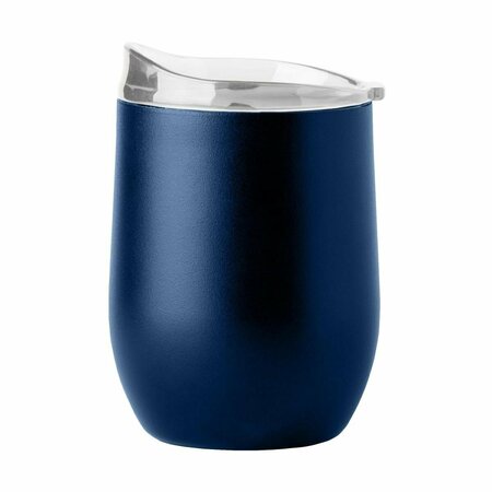 LOGO CHAIR 16 oz Plain Navy Powder Coat Curved Beverage Tumbler 001-S16PB-NVY